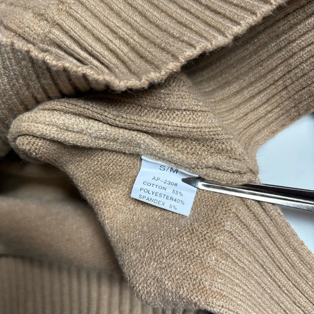 Victoria Camel Cable Knit Sweater